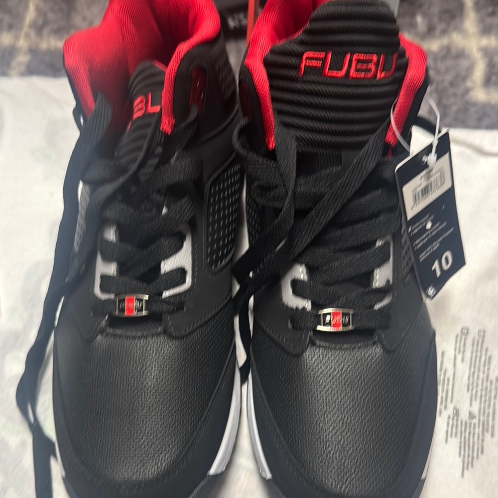 FUBU Black and Red Athletic Sneakers